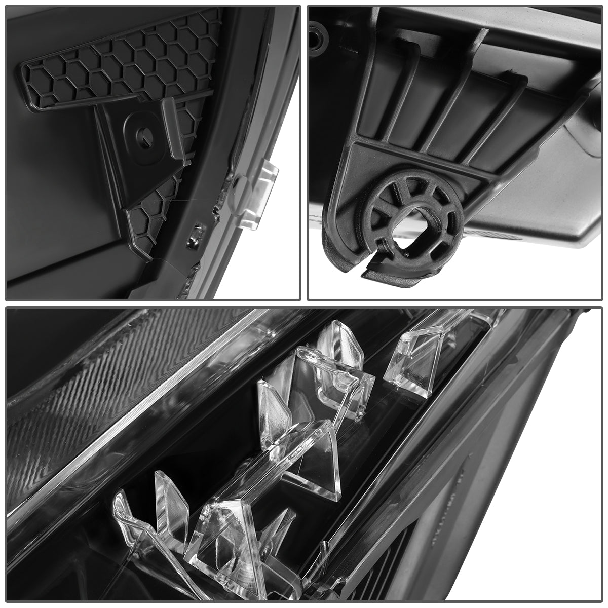 FAROS 19-21 CHEVY MALIBU - USES H7 HIGH / H1 LOW BEAM BULBS - FITS HALOGEN HEADLIGHT MODELS, NOT FOR FACTORY LED HEADLIGHTS - LEFT - OE STYLE - BLACK