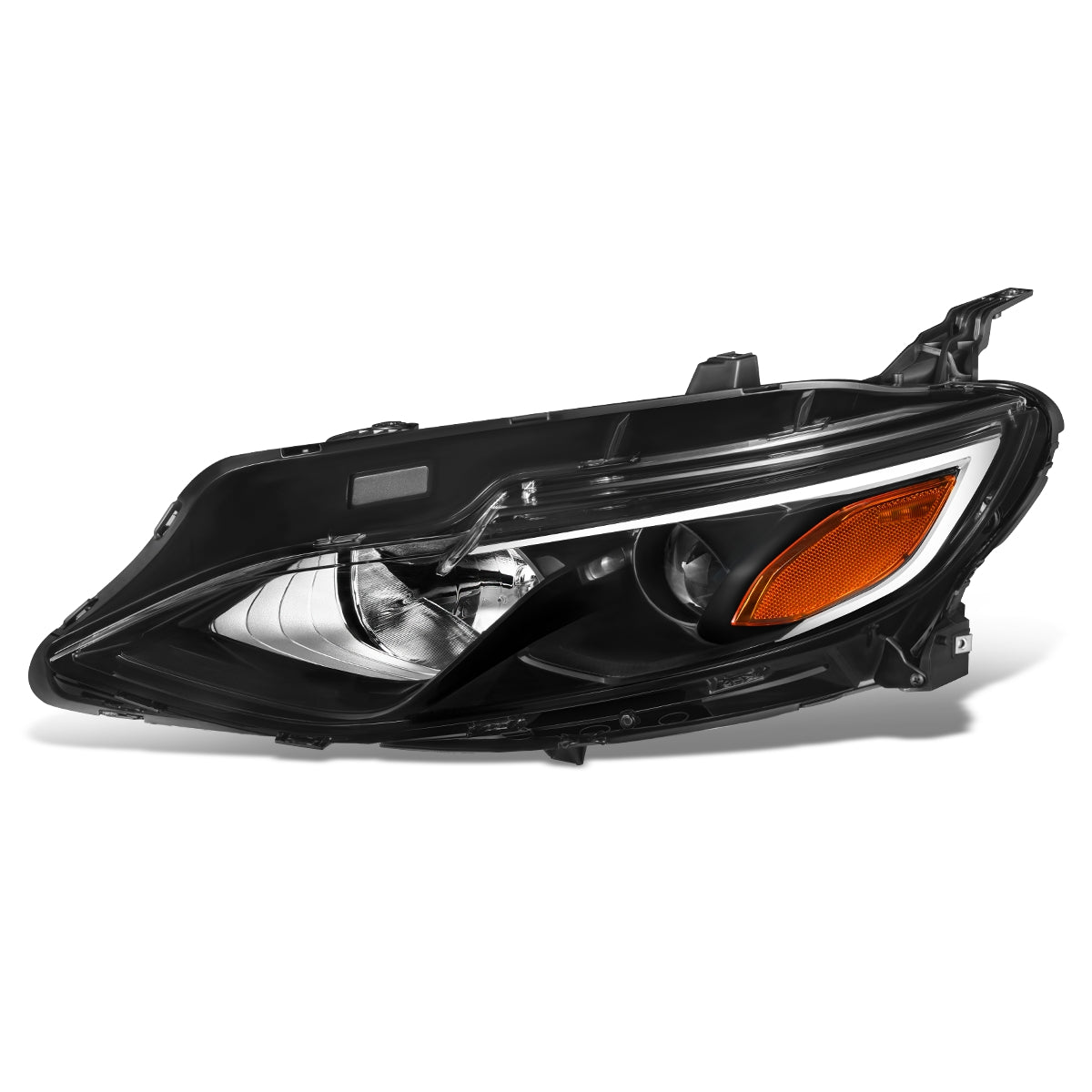 FAROS 19-21 CHEVY MALIBU - USES H7 HIGH / H1 LOW BEAM BULBS - FITS HALOGEN HEADLIGHT MODELS, NOT FOR FACTORY LED HEADLIGHTS - LEFT - OE STYLE - BLACK