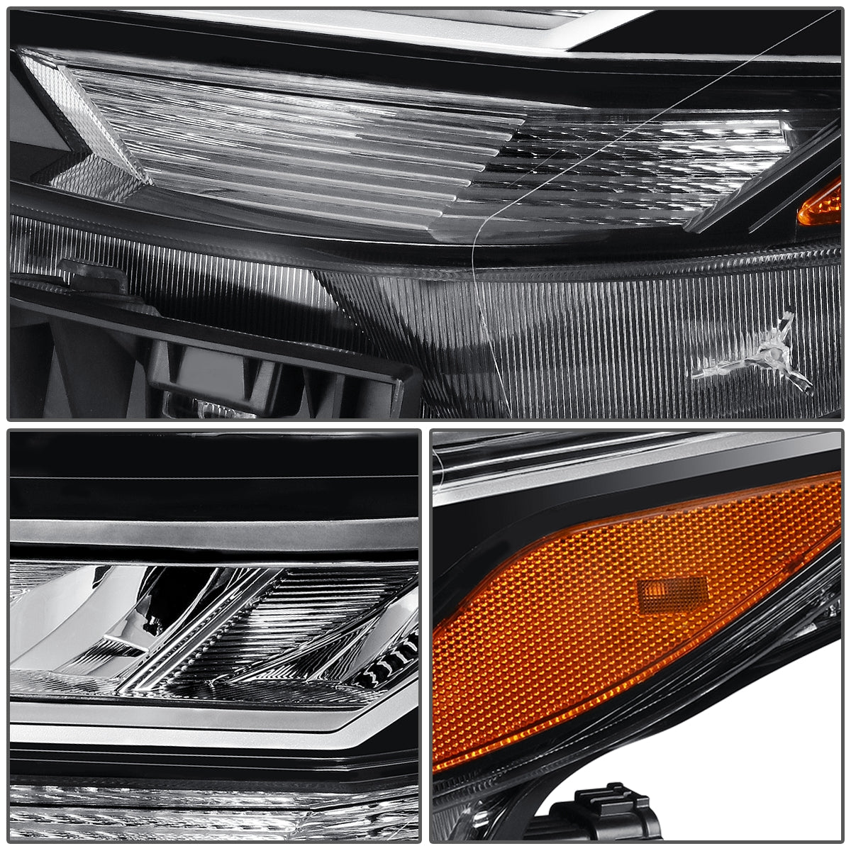 FAROS OE STYLE - 20-22 NISSAN SENTRA - USES H9 HIGH / H11 LOW BEAM BULBS W/ DRL - FITS S, SR PREMIUM, SV MODELS ONLY ALSO FITS WITH FACTORY LED HEADLIGHTS - LEFT - OE STYLE - CHROME