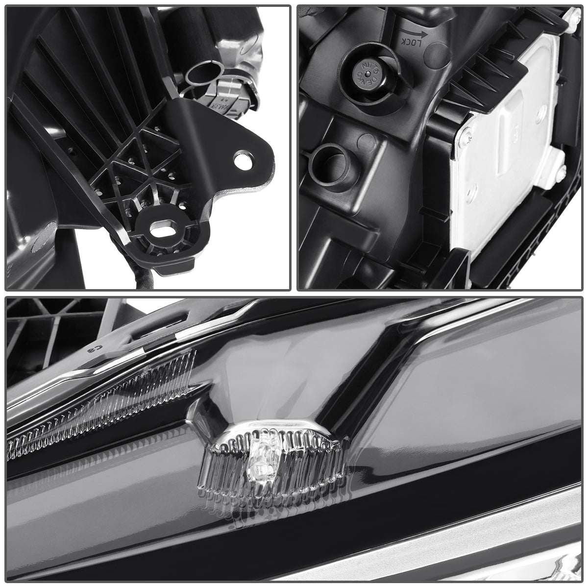 FAROS OE STYLE - 20-22 NISSAN SENTRA - USES H9 HIGH / H11 LOW BEAM BULBS W/ DRL - FITS S, SR PREMIUM, SV MODELS ONLY ALSO FITS WITH FACTORY LED HEADLIGHTS - LEFT - OE STYLE - CHROME