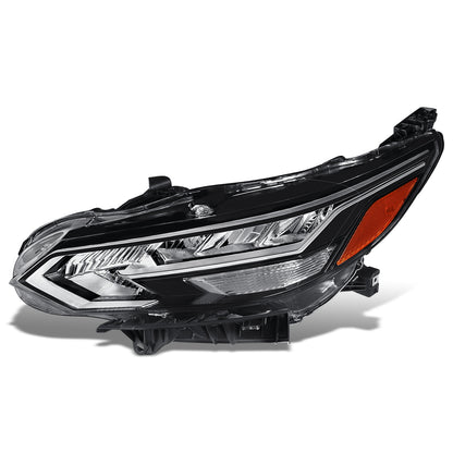 FAROS OE STYLE - 20-22 NISSAN SENTRA - USES H9 HIGH / H11 LOW BEAM BULBS W/ DRL - FITS S, SR PREMIUM, SV MODELS ONLY ALSO FITS WITH FACTORY LED HEADLIGHTS - LEFT - OE STYLE - CHROME