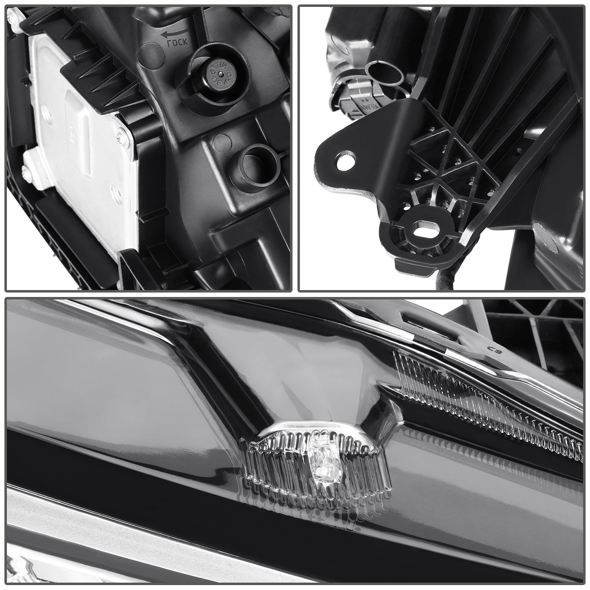 FAROS OE STYLE - 20-22 NISSAN SENTRA - USES H9 HIGH / H11 LOW BEAM BULBS W/ DRL - FITS S, SR PREMIUM, SV MODELS ONLY ALSO FITS WITH FACTORY LED HEADLIGHTS - RIGHT - OE STYLE - CHROME