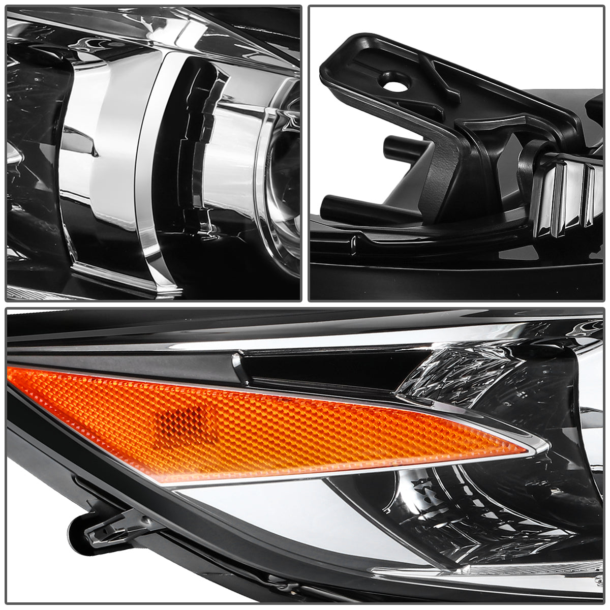 FAROS OE STYLE - 16-18 LEXUS ES300H / 16-18 LEXUS ES350 - FITS MODELS WITH FACTORY HALOGEN HIGH BEAM HEADLIGHTS ONLY - 168 SIDE MARKER, 7444NA TURN SIGNAL, H9 HIGH BEAM - RIGHT
