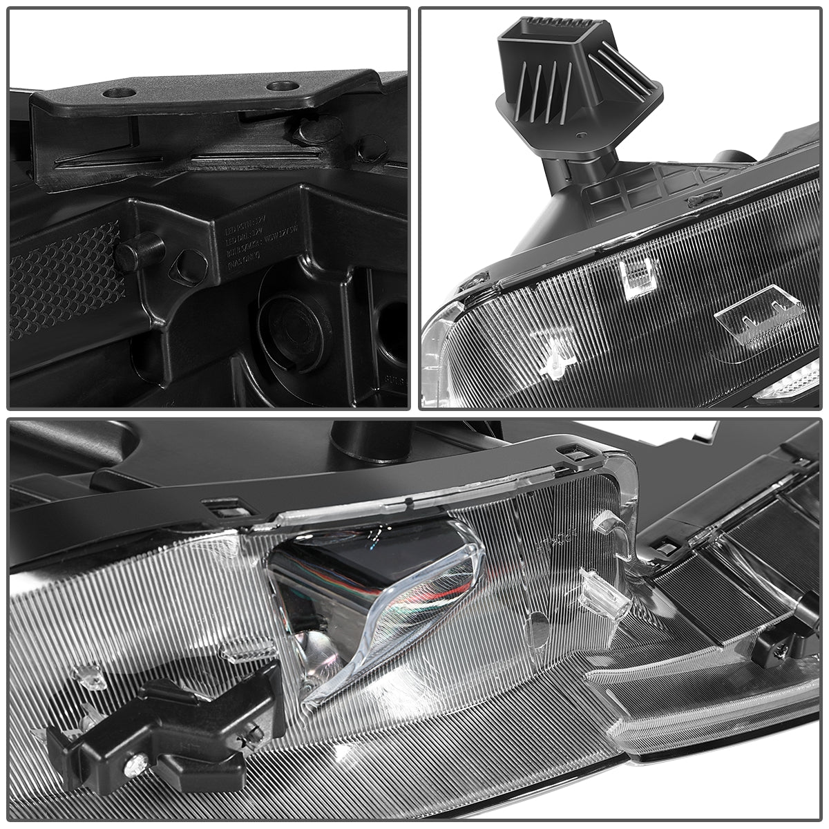 FAROS OE STYLE - 21-22 HYUNDAI ELANTRA - USES 9005 HIGH / LOW BEAM BULBS / 2357 TURN SIGNAL W/ DRL - FITS MODELS W/ FACTORY HALOGEN HEADLIGHTS ONLY - LEFT - OE STYLE - BLACK