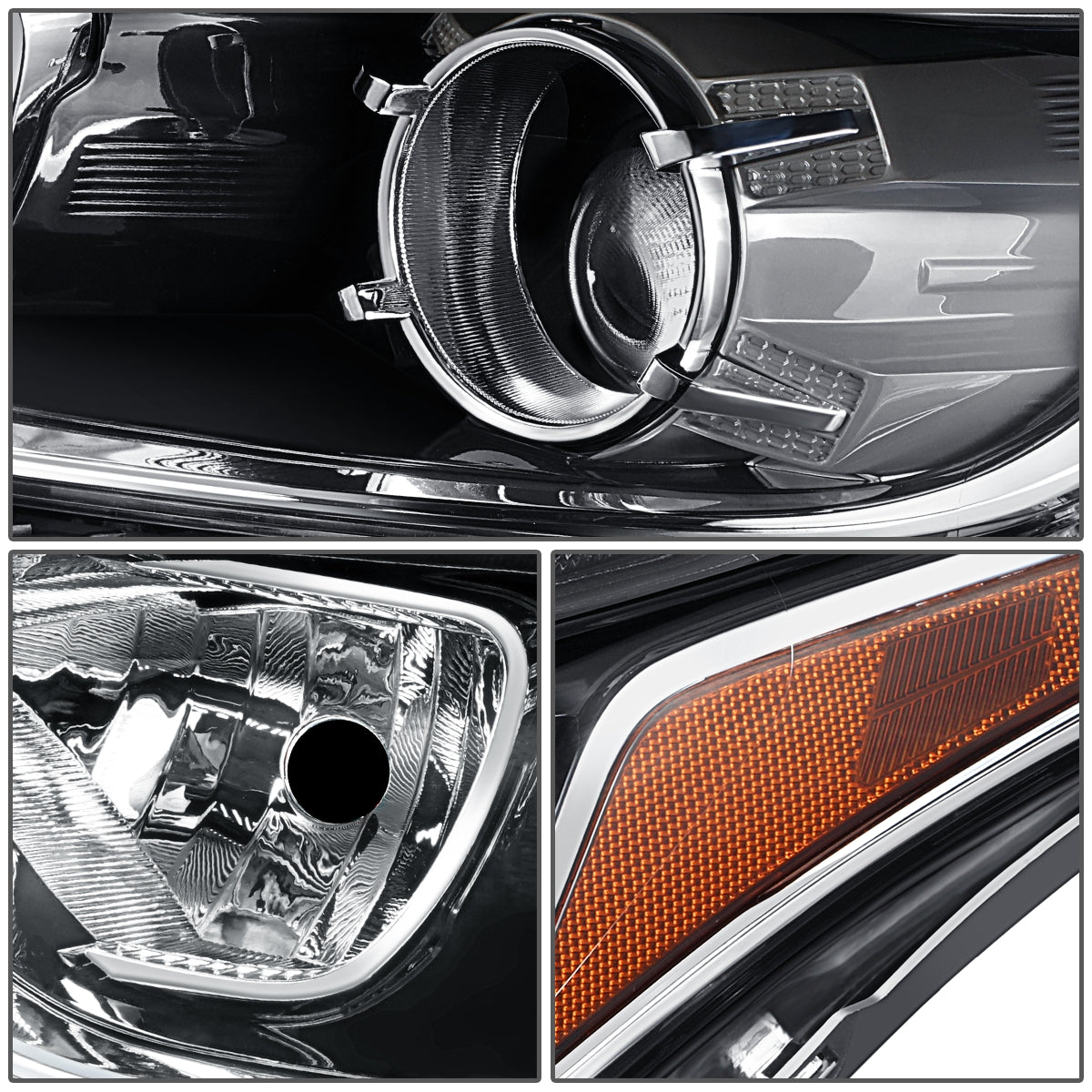 FAROS OE STYLE - 19-21 KIA FORTE - USES H7 HIGH / 9005 LOW BEAM BULBS / 7507 TURN SIGNAL - FITS S, SR PREMIUM, SV MODELS ONLY FITS W/ FACTORY LED HEADLIGHTS ASLO FITS SEDAN MODELS W/ HALOGEN HEADLIGHTS W/O LED DRL - LEFT - OE STYLE - BLACK