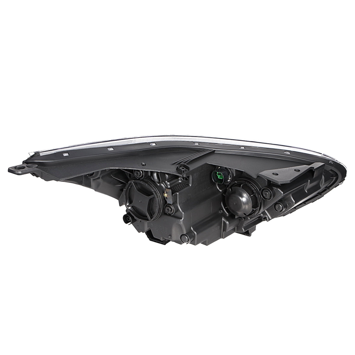 FAROS OE STYLE - 19-21 KIA FORTE - USES H7 HIGH / 9005 LOW BEAM BULBS / 7507 TURN SIGNAL - FITS S, SR PREMIUM, SV MODELS ONLY FITS W/ FACTORY LED HEADLIGHTS ASLO FITS SEDAN MODELS W/ HALOGEN HEADLIGHTS W/O LED DRL - LEFT - OE STYLE - BLACK