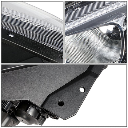 FAROS OE STYLE - 19-21 KIA FORTE - USES H7 HIGH / 9005 LOW BEAM BULBS / 7507 TURN SIGNAL - FITS S, SR PREMIUM, SV MODELS ONLY FITS W/ FACTORY LED HEADLIGHTS ASLO FITS SEDAN MODELS W/ HALOGEN HEADLIGHTS W/O LED DRL - LEFT - OE STYLE - BLACK