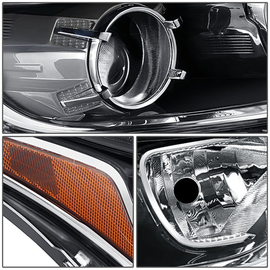 FAROS OE STYLE - 19-21 KIA FORTE - USES H7 HIGH / 9005 LOW BEAM BULBS / 7507 TURN SIGNAL - FITS S, SR PREMIUM, SV MODELS ONLY FITS W/ FACTORY LED HEADLIGHTS ASLO FITS SEDAN MODELS W/ HALOGEN HEADLIGHTS W/O LED DRL - RIGHT - OE STYLE - BLACK