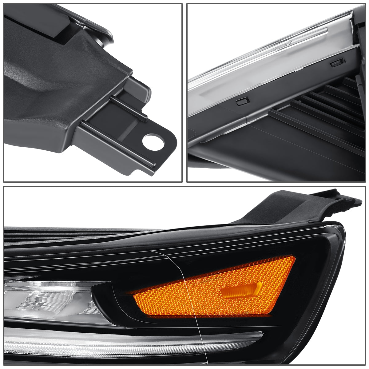 FAROS OE STYLE - 19-20 HYUNDAI SANTA FE - DAYTIME RUNNING LIGHTS - LEFT - OE STYLE - BLACK