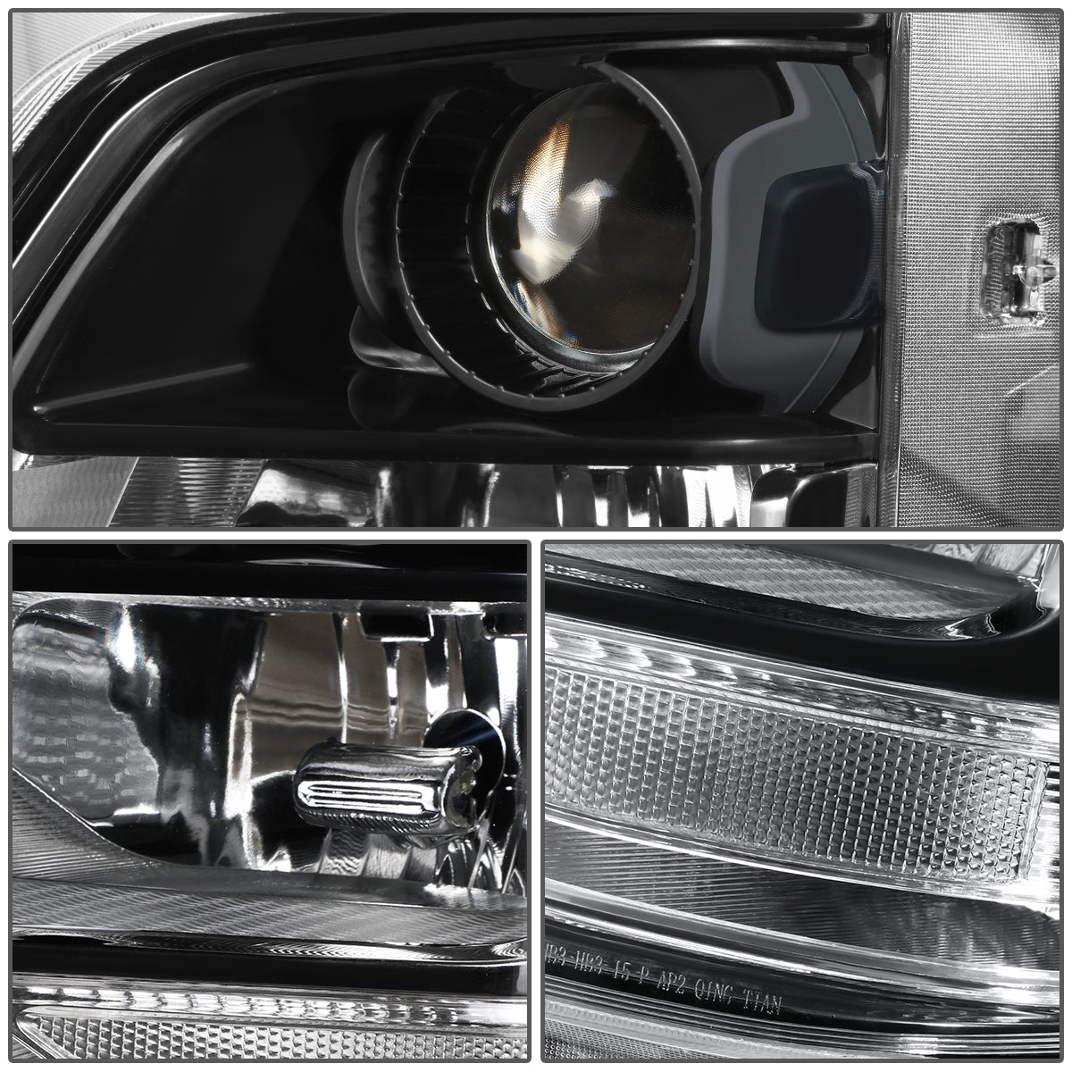 FAROS OE STYLE - 19-21 HYUNDAI SANTA FE - USES 9005 HIGH / LOW BEAM BULBS / 1156A TURN SIGNAL - LEFT - OE STYLE - BLACK