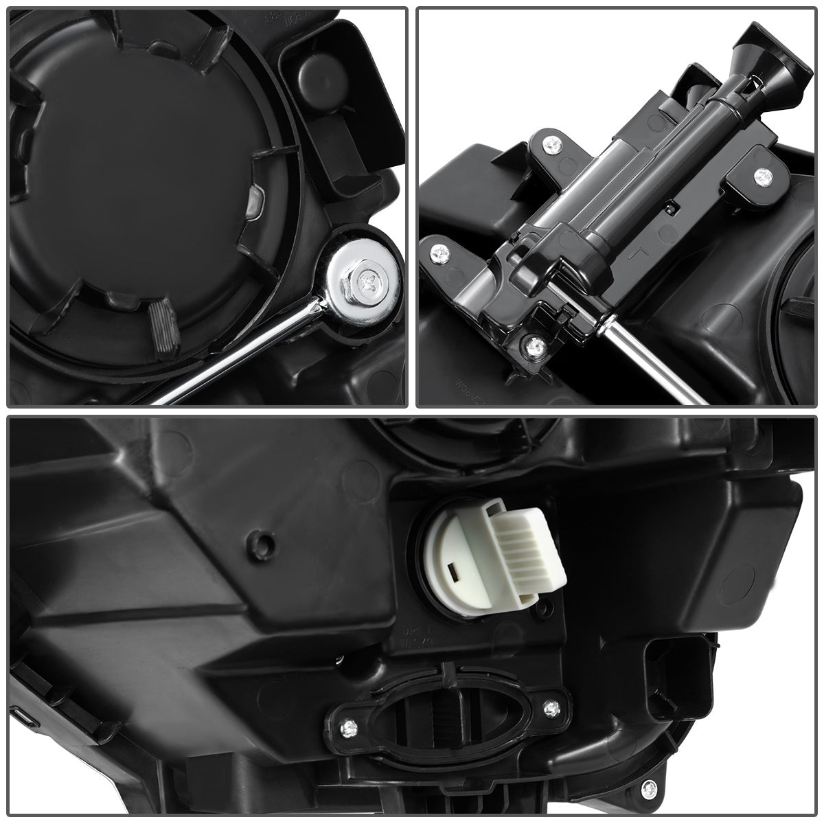 FAROS OE STYLE - 19-21 HYUNDAI SANTA FE - USES 9005 HIGH / LOW BEAM BULBS / 1156A TURN SIGNAL - RIGHT - OE STYLE - BLACK