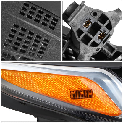 FAROS OE STYLE - 19-20 KIA OPTIMA - USES 9005 HIGH / LOW BEAM BULBS / 2825 SIDE MARKERS W/ DAYTIME RUNNING LIGHTS - FITS MODELS WITH LED DRL - RIGHT - OE STYLE - BLACK