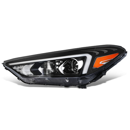 FAROS OE STYLE - 19-21 HYUNDAI TUCSON - USES 9005 HIGH / H7 LOW BEAM BULBS / 2357A TURN SIGNAL - FITS HALOGEN LAMP MODELS W/O LED POSITION LAMP - LEFT - OE STYLE - BLACK