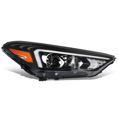 FAROS OE STYLE - 19-21 HYUNDAI TUCSON - USES 9005 HIGH / H7 LOW BEAM BULBS / 2357A TURN SIGNAL - FITS HALOGEN LAMP MODELS W/O LED POSITION LAMP - RIGHT - OE STYLE - BLACK