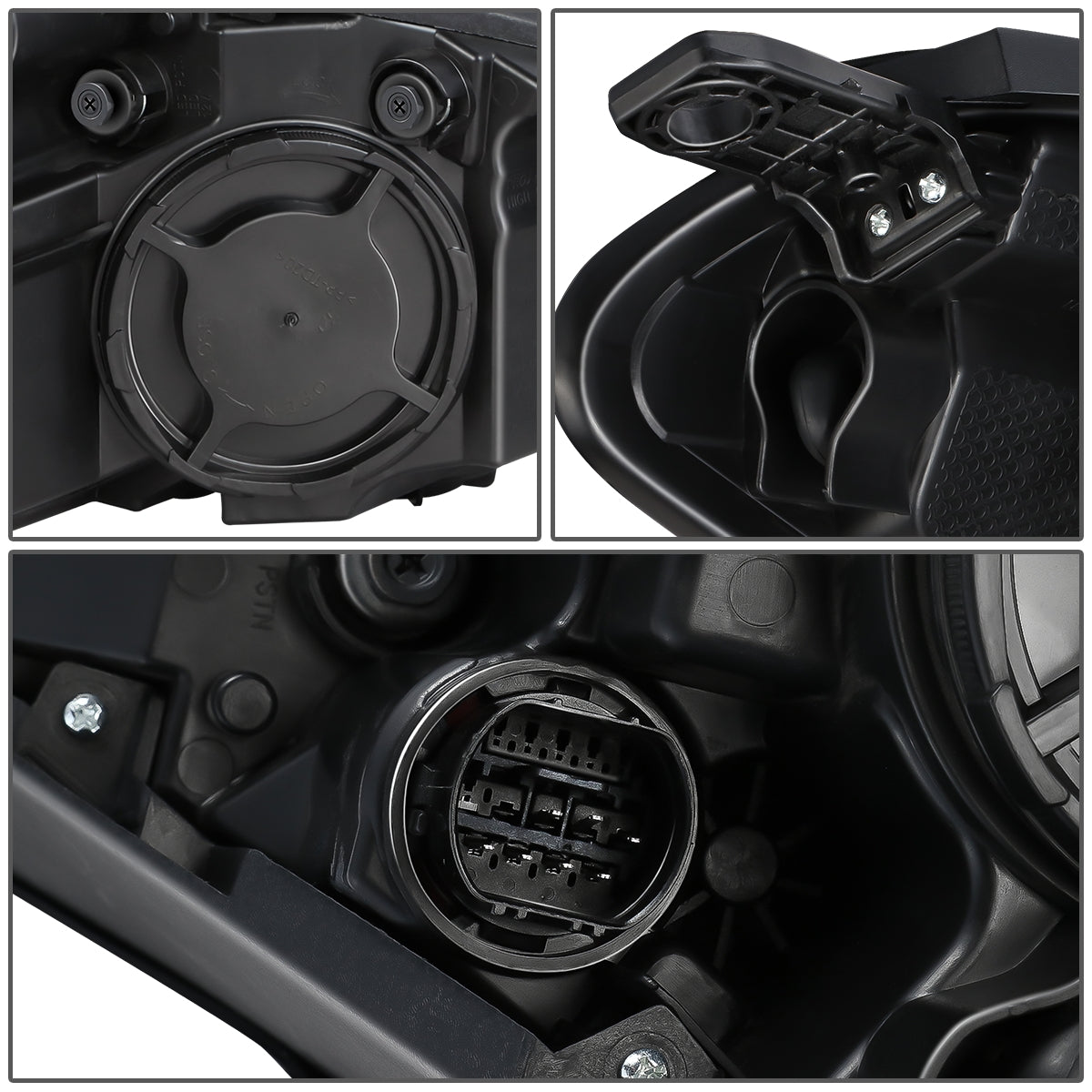 FAROS OE STYLE - 19-21 HYUNDAI TUCSON - USES 9005 HIGH / H7 LOW BEAM BULBS / 2357A TURN SIGNAL W/ DAYTIME RUNNING LIGHTS - FITS HALOGEN LAMP MODELS W/O LED POSITION LAMP - LEFT - OE STYLE - BLACK
