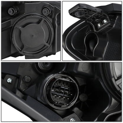 FAROS OE STYLE - 19-21 HYUNDAI TUCSON - USES 9005 HIGH / H7 LOW BEAM BULBS / 2357A TURN SIGNAL W/ DAYTIME RUNNING LIGHTS - FITS HALOGEN LAMP MODELS W/O LED POSITION LAMP - LEFT - OE STYLE - BLACK