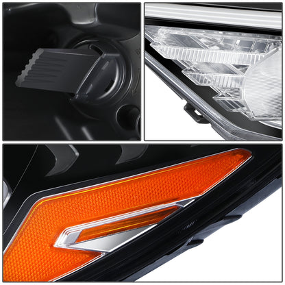 FAROS OE STYLE - 19-21 HYUNDAI TUCSON - USES 9005 HIGH / H7 LOW BEAM BULBS / 2357A TURN SIGNAL W/ DAYTIME RUNNING LIGHTS - FITS HALOGEN LAMP MODELS W/O LED POSITION LAMP - LEFT - OE STYLE - BLACK