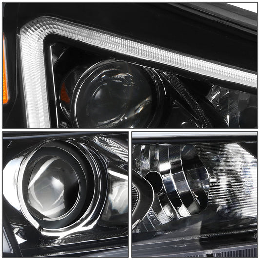 FAROS OE STYLE - 19-21 HYUNDAI TUCSON - USES 9005 HIGH / H7 LOW BEAM BULBS / 2357A TURN SIGNAL W/ DAYTIME RUNNING LIGHTS - FITS HALOGEN LAMP MODELS W/O LED POSITION LAMP - RIGHT - OE STYLE - BLACK
