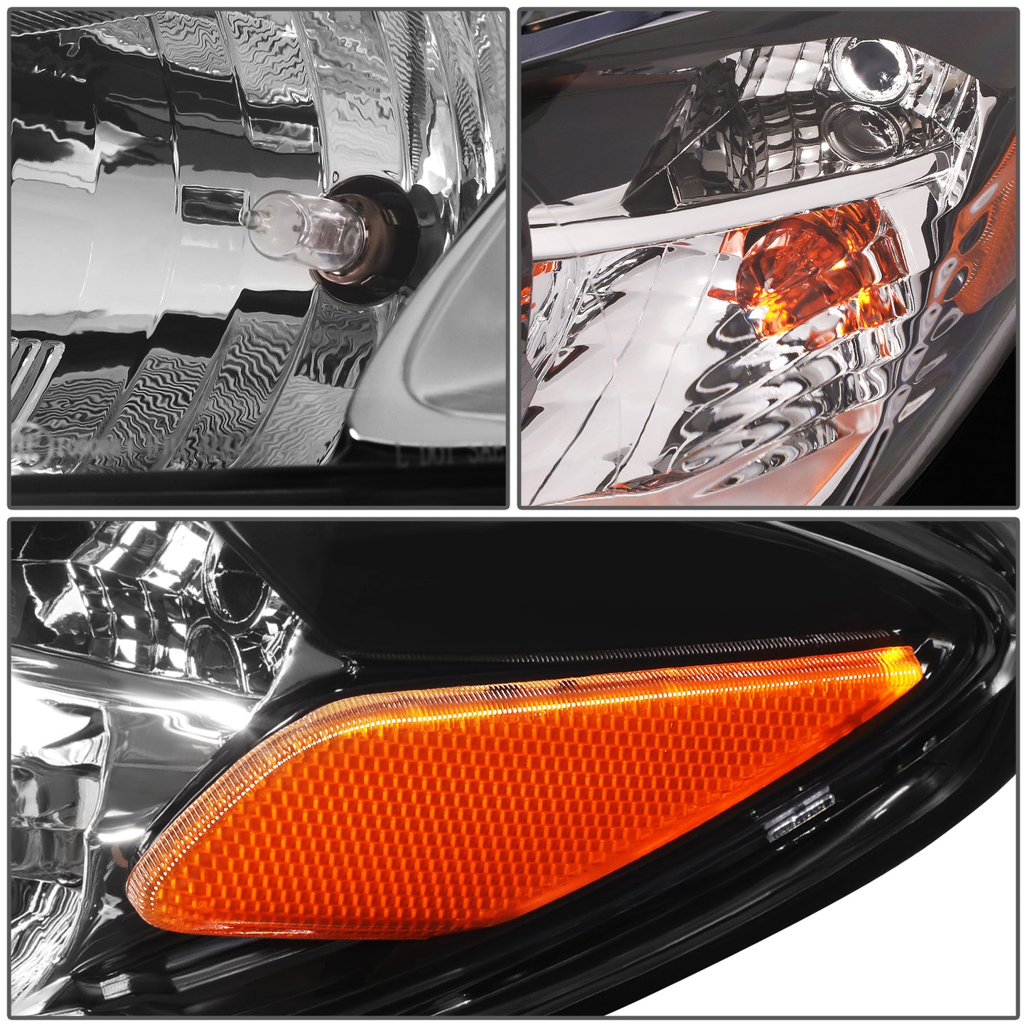 FAROS OE STYLE - 14-17 MAZDA 6 - FITS HALOGEN HEADLIGHT MODELS - H11 LOW BEAM / 9005 HIGH BEAM / 7443NA SIDE MARKER / 7443NA TURN SIGNAL - LEFT