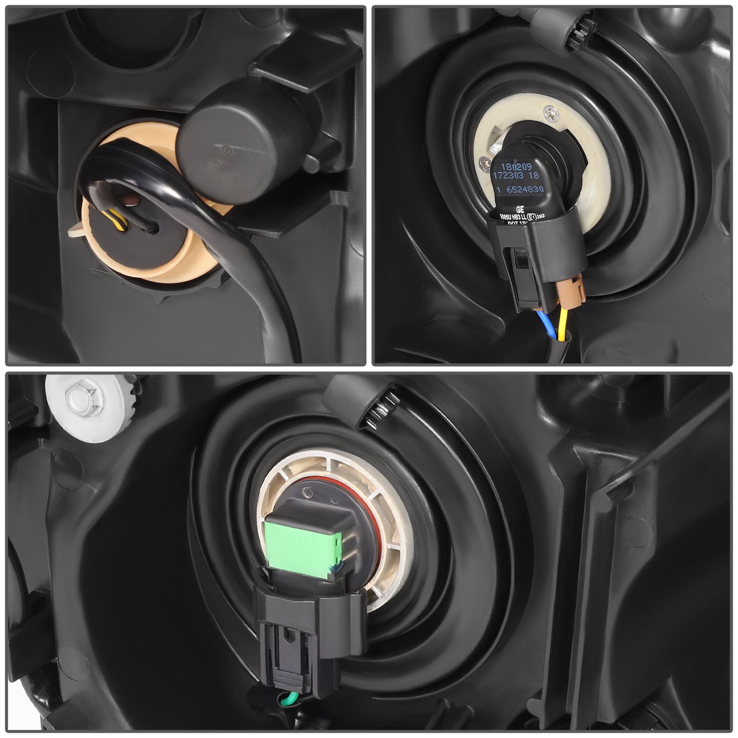 FAROS OE STYLE - 14-17 MAZDA 6 - FITS HALOGEN HEADLIGHT MODELS - H11 LOW BEAM / 9005 HIGH BEAM / 7443NA SIDE MARKER / 7443NA TURN SIGNAL - LEFT