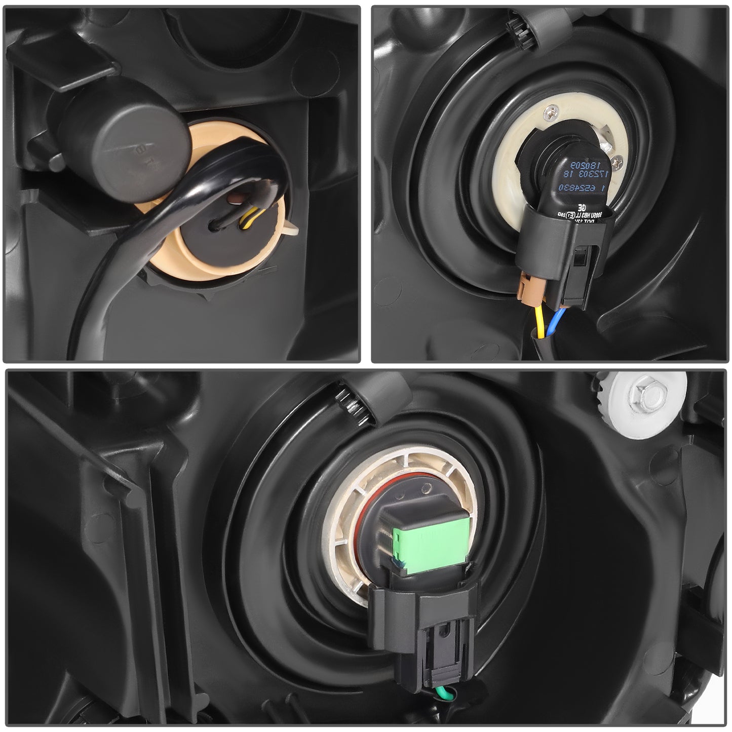 FAROS OE STYLE - 14-17 MAZDA 6 - FITS HALOGEN HEADLIGHT MODELS - H11 LOW BEAM / 9005 HIGH BEAM / 7443NA SIDE MARKER / 7443NA TURN SIGNAL - RIGHT