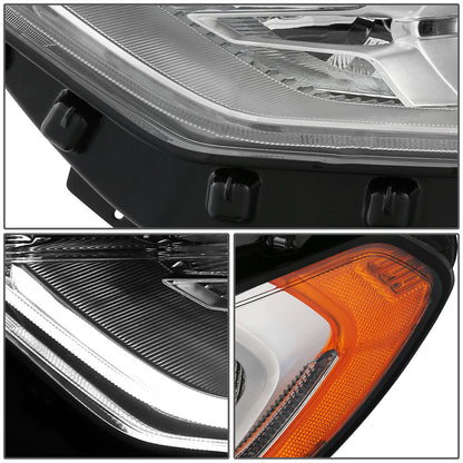 FAROS OE STYLE - 17-19 FORD FUSION HALOGEN HEADLIGHT - LED DRL - LEFT SIDE