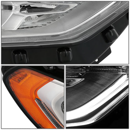 FAROS OE STYLE - 17-19 FORD FUSION HALOGEN HEADLIGHT -LED DRL - RIGHT SIDE