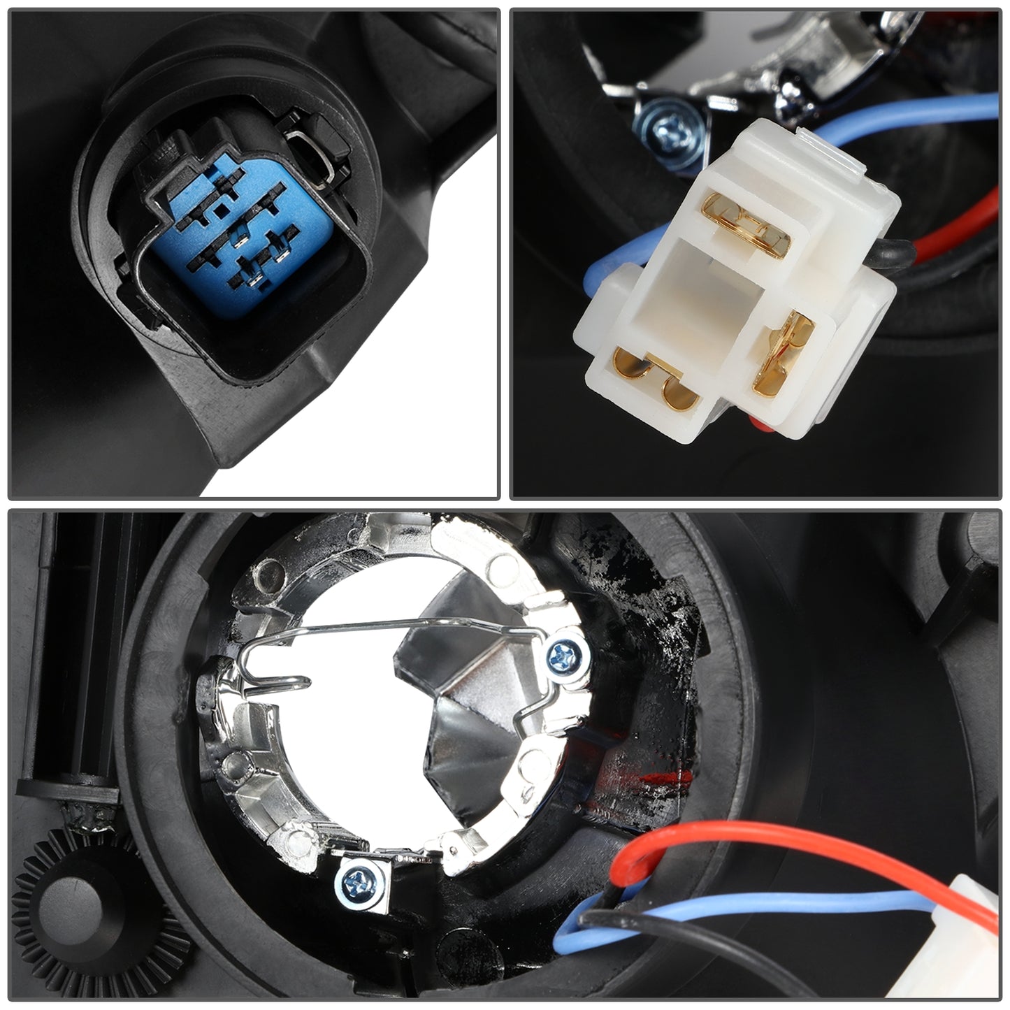 FAROS OE STYLE - 03-04 FORD FOCUS - LEFT SIDE - BLACK HOUSING