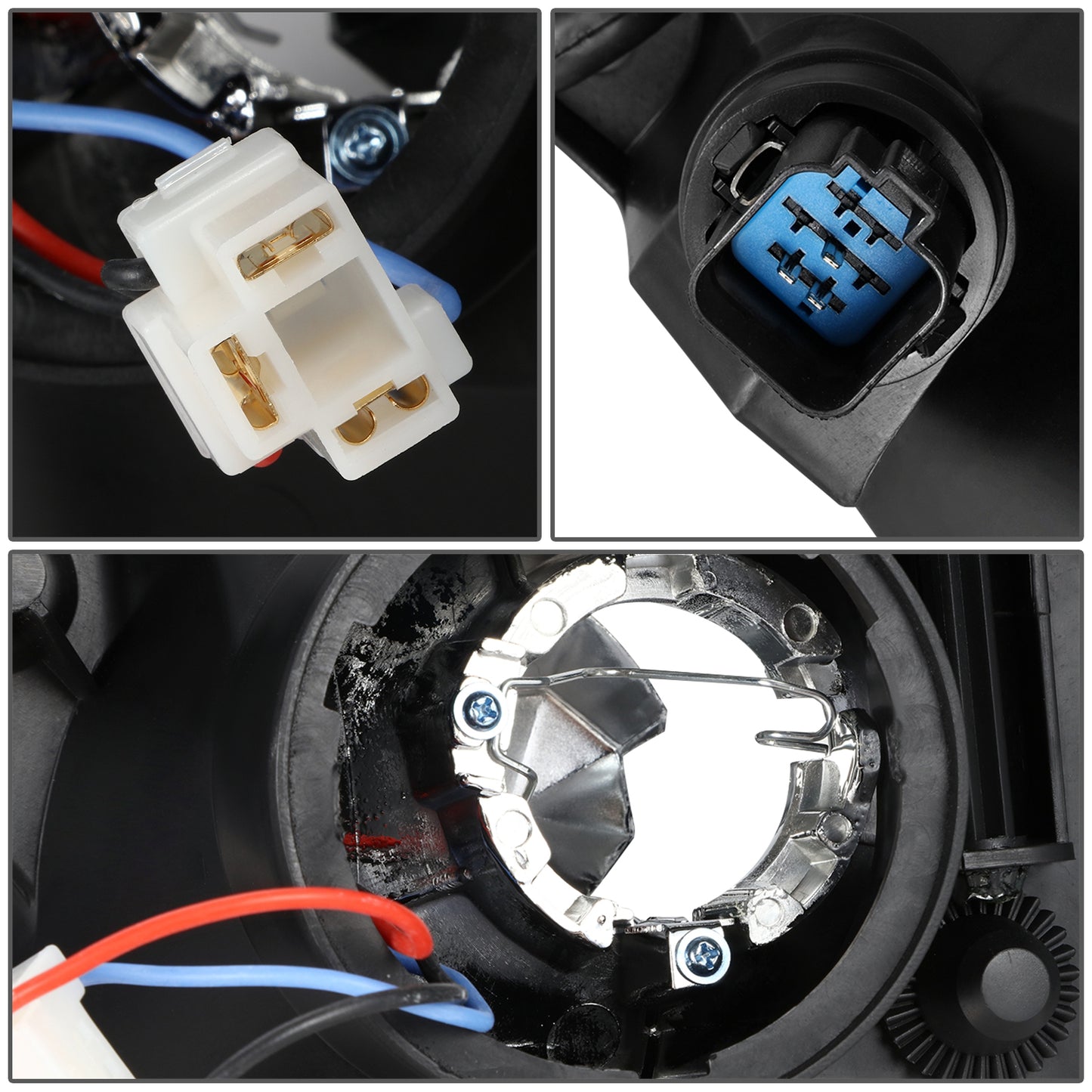 FAROS OE STYLE - 03-04 FORD FOCUS - RIGHT SIDE - BLACK HOUSING