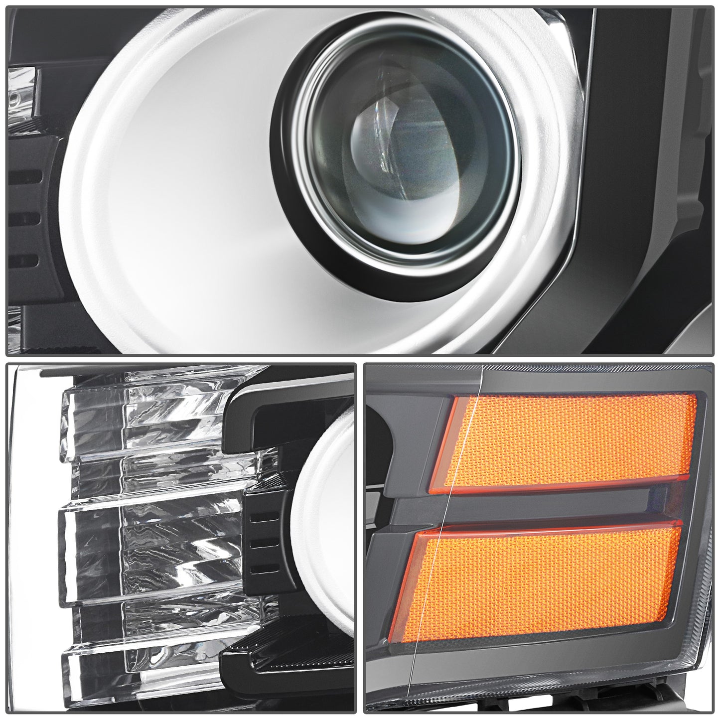 FAROS OE STYLE - 09-12 FORD FLEX HID - BLACK HOUSING - LEFT SIDE