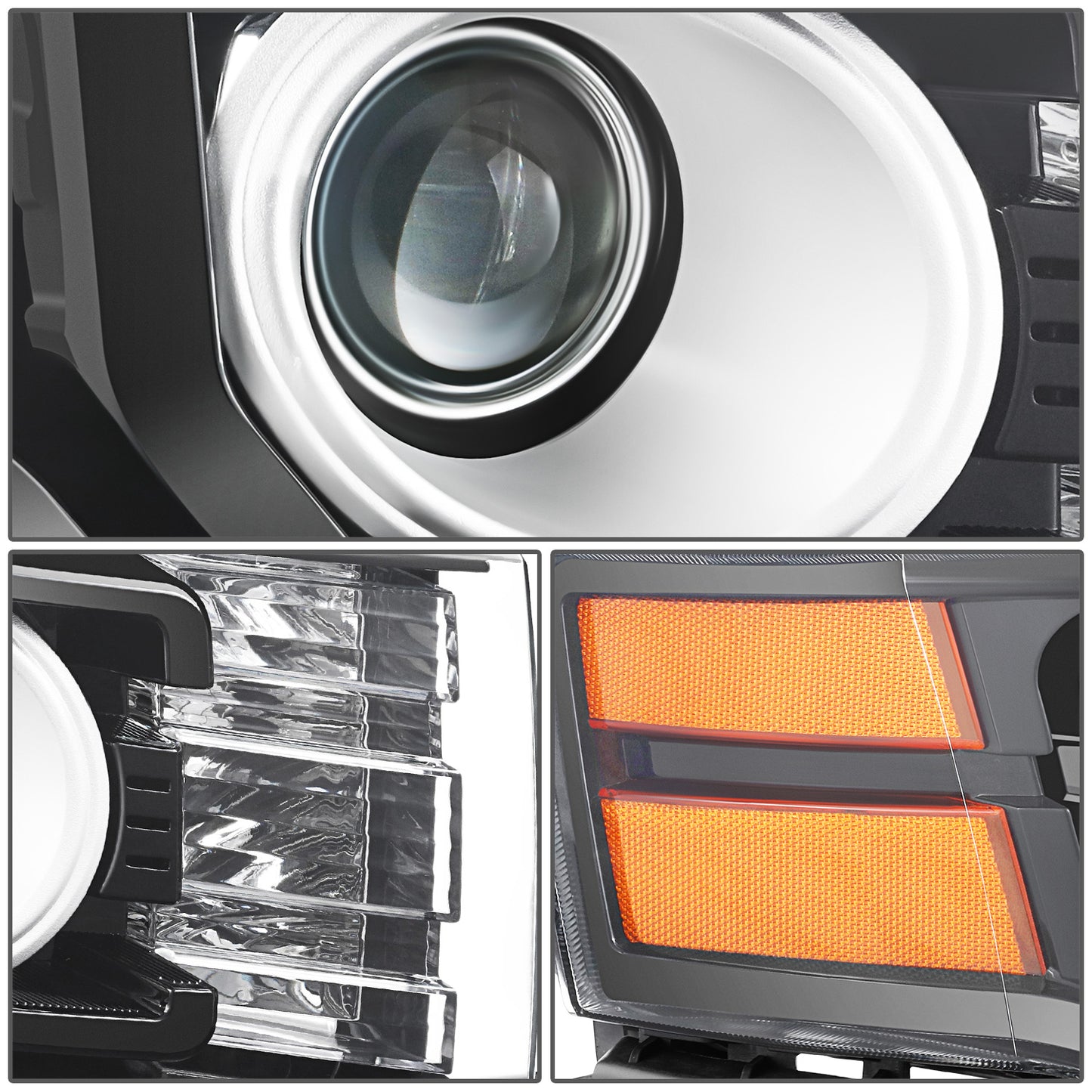 FAROS OE STYLE - 09-12 FORD FLEX HID - BLACK HOUSING - RIGHT SIDE