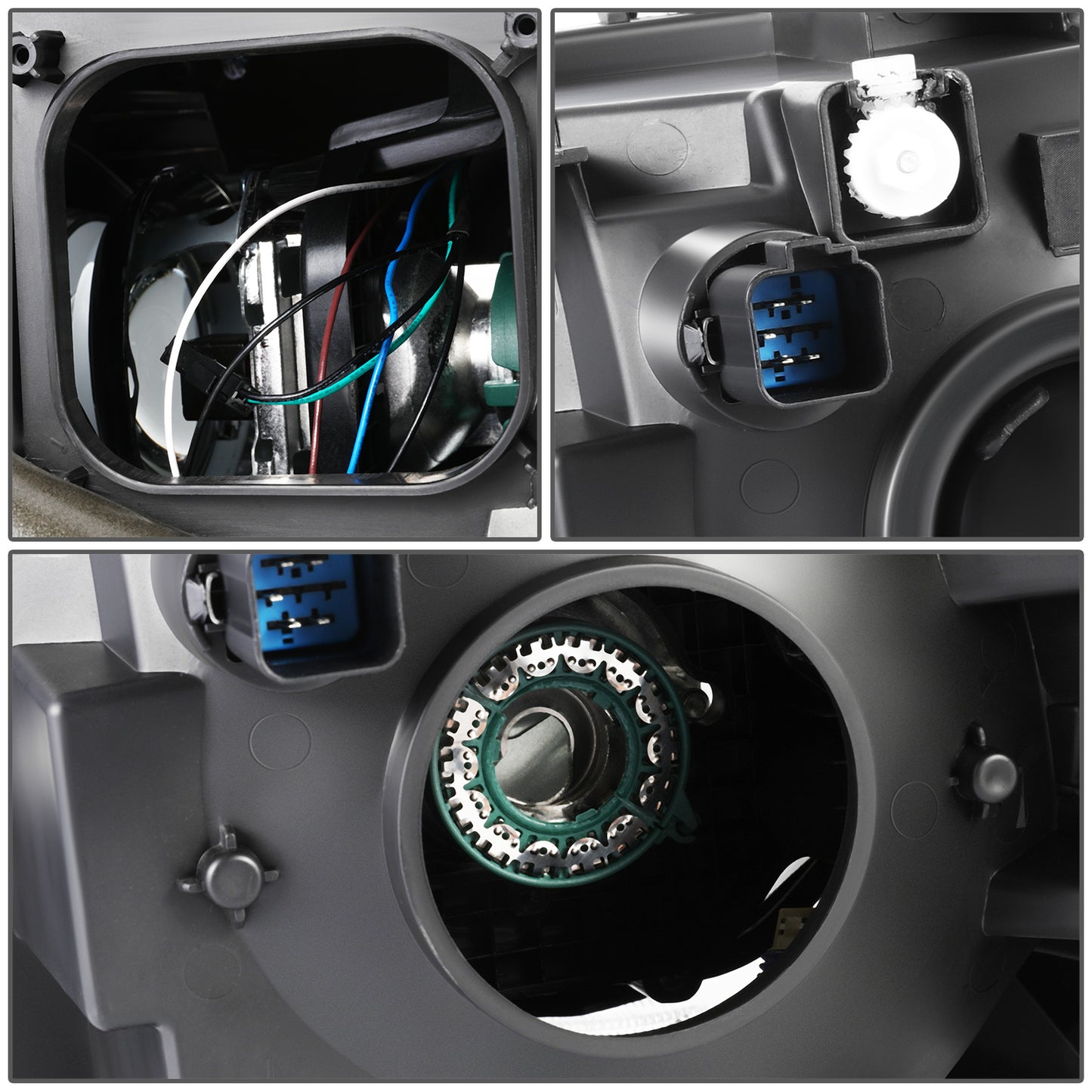 FAROS OE STYLE - 09-12 FORD FLEX HID - BLACK HOUSING - RIGHT SIDE