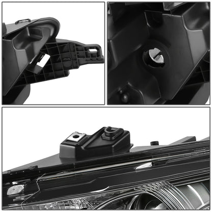 FAROS OE STYLE - 13-19 FORD TAURUS - FITS MODELS WITH FACTORY HALOGEN HEADLIGHTS - 9012 HIGH / LOW BEAM / 3457NA TURN SIGNAL / WY5W SIDE MARKER - BLACK HOUSING - LEFT