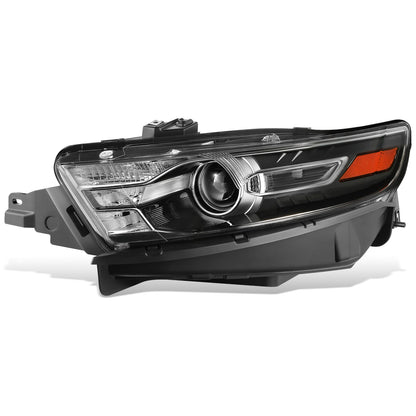 FAROS OE STYLE - 13-19 FORD TAURUS - FITS MODELS WITH FACTORY HALOGEN HEADLIGHTS - 9012 HIGH / LOW BEAM / 3457NA TURN SIGNAL / WY5W SIDE MARKER - BLACK HOUSING - LEFT