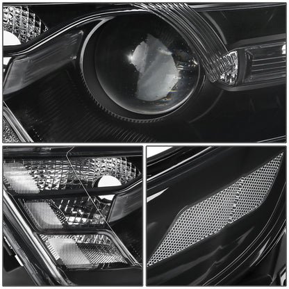 FAROS OE STYLE - 13-19 FORD TAURUS - FITS MODELS WITH FACTORY HALOGEN HEADLIGHTS - 9012 HIGH / LOW BEAM / 3457NA TURN SIGNAL / WY5W SIDE MARKER - BLACK HOUSING - CLEAR REFLECTOR