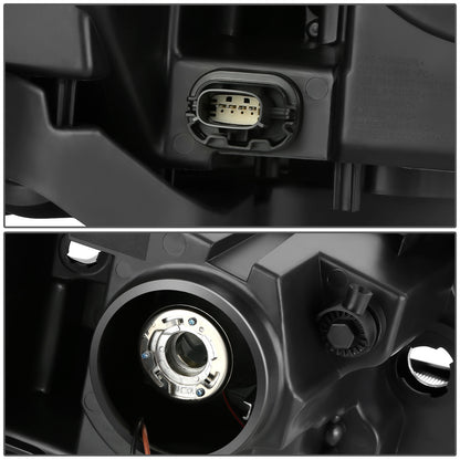 FAROS OE STYLE - 13-19 FORD TAURUS - FITS MODELS WITH FACTORY HALOGEN HEADLIGHTS - 9012 HIGH / LOW BEAM / 3457NA TURN SIGNAL / WY5W SIDE MARKER - BLACK HOUSING - CLEAR REFLECTOR