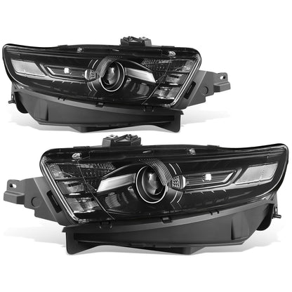 FAROS OE STYLE - 13-19 FORD TAURUS - FITS MODELS WITH FACTORY HALOGEN HEADLIGHTS - 9012 HIGH / LOW BEAM / 3457NA TURN SIGNAL / WY5W SIDE MARKER - BLACK HOUSING - CLEAR REFLECTOR