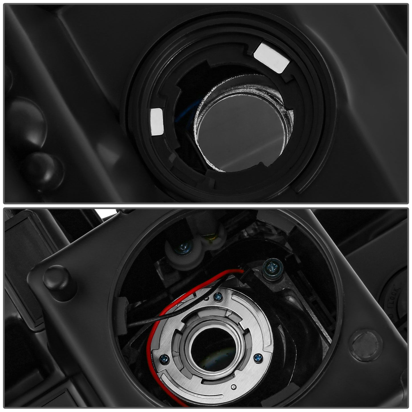 FAROS OE STYLE - 16-18 GMC SIERRA 1500 / 19 GMC SIERRA 1500 LIMITED - HID DRL HEADLIGHT - D5S HEADLIGHT / 7443NA TURN SIGNAL - BLACK HOUSING / AMBER REFLECTOR - LEFT