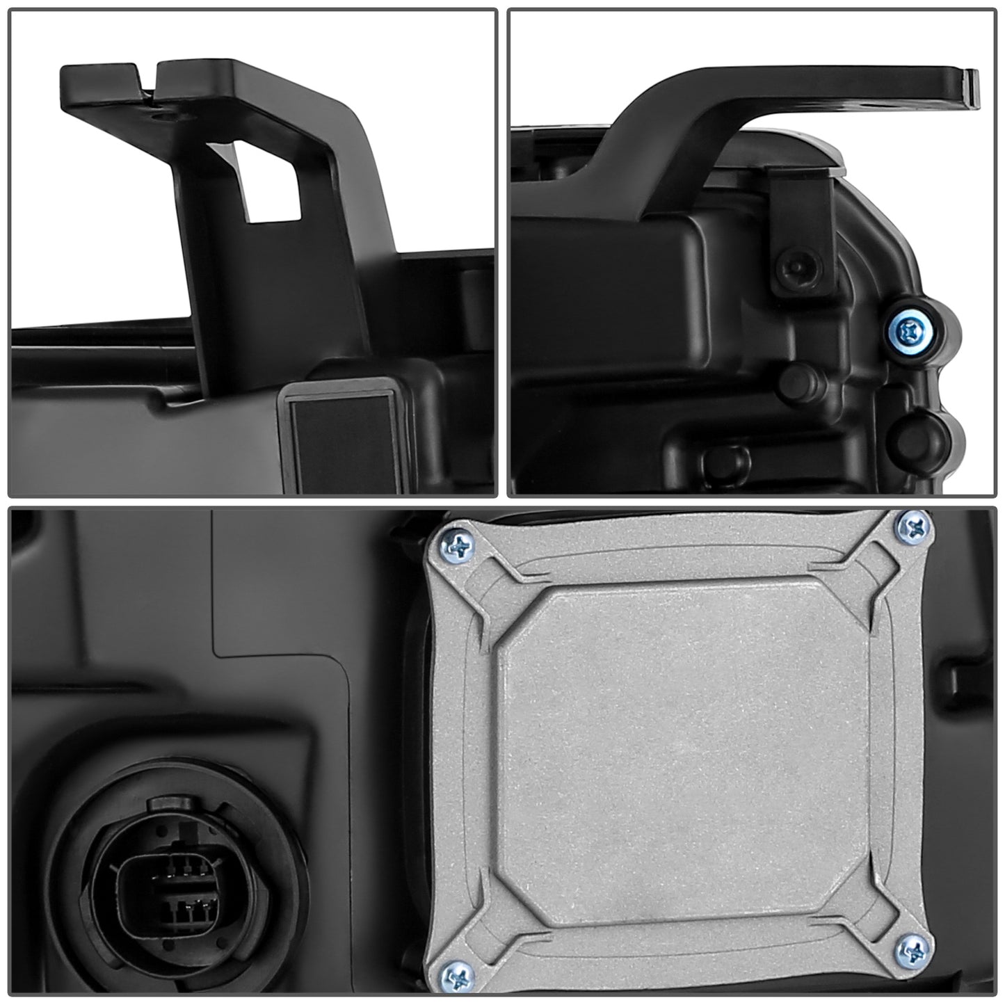 FAROS OE STYLE - 16-18 GMC SIERRA 1500 / 19 GMC SIERRA 1500 LIMITED - HID DRL HEADLIGHT - D5S HEADLIGHT / 7443NA TURN SIGNAL - BLACK HOUSING / AMBER REFLECTOR - LEFT