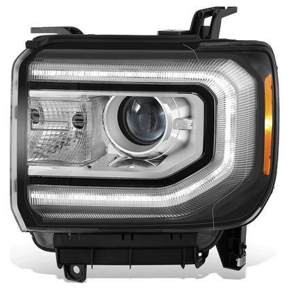 FAROS OE STYLE - 16-18 GMC SIERRA 1500 / 19 GMC SIERRA 1500 LIMITED - HID DRL HEADLIGHT - D5S HEADLIGHT / 7443NA TURN SIGNAL - BLACK HOUSING / AMBER REFLECTOR - LEFT