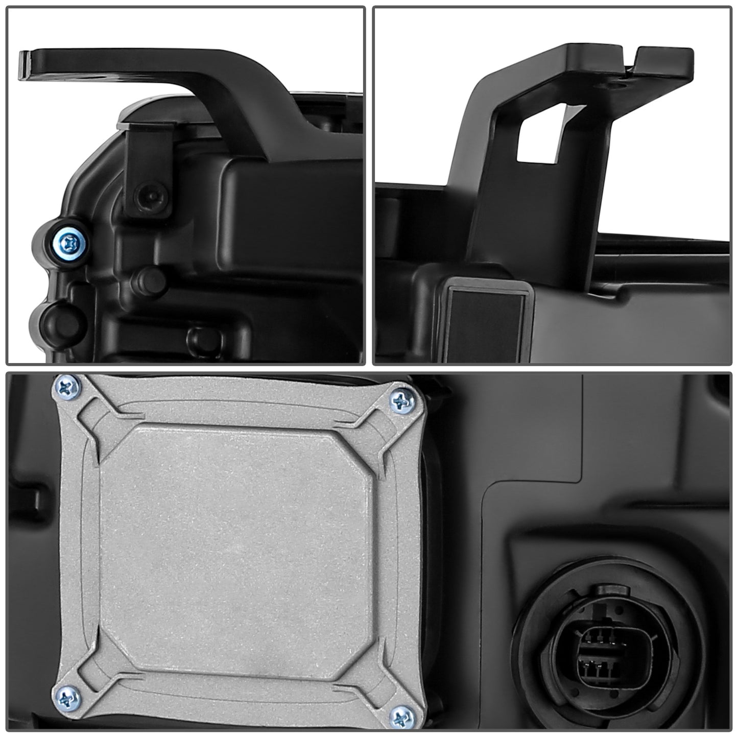 FAROS OE STYLE - 16-18 GMC SIERRA 1500 / 19 GMC SIERRA 1500 LIMITED - HID DRL HEADLIGHT - D5S HEADLIGHT / 7443NA TURN SIGNAL - BLACK HOUSING / AMBER REFLECTOR - RIGHT