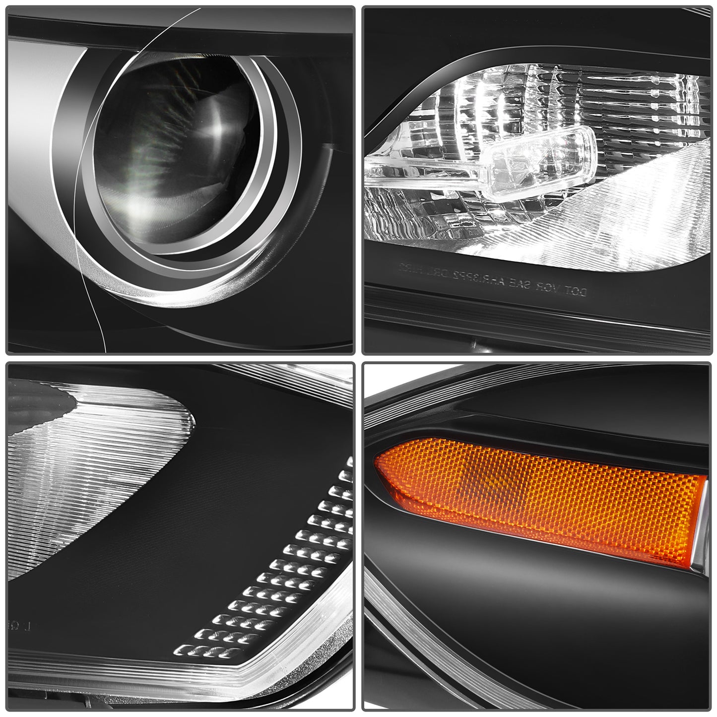 FAROS OE STYLE - 13-16 DODGE DART - BLACK HOUSING - RIGHT SIDE