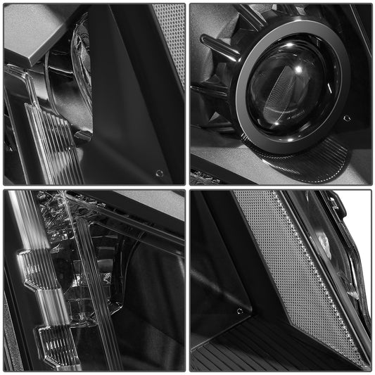 FAROS OE STYLE - 10-16 CADILLAC SRX - BLACK HOUSING - CLEAR REFLECTOR