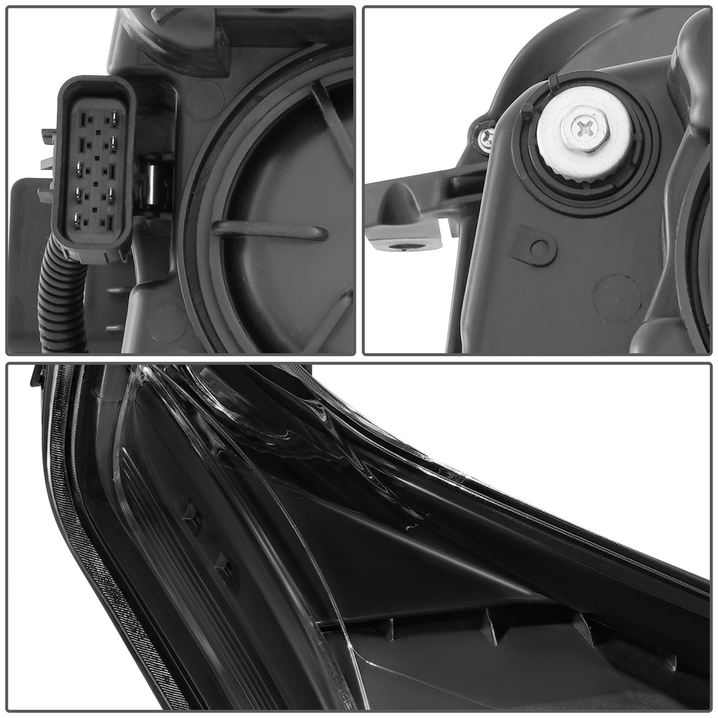 FAROS OE STYLE - 10-16 CADILLAC SRX - BLACK HOUSING - CLEAR REFLECTOR