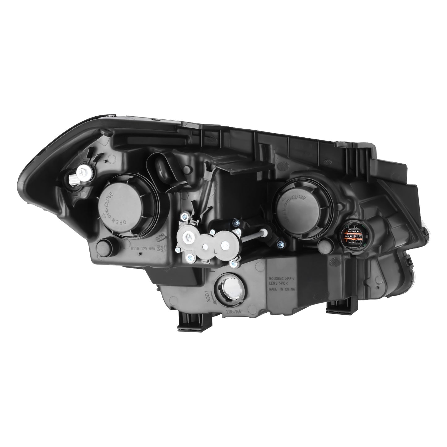 FAROS OE STYLE - 12-13 KIA SOUL - BLACK HOUSING - CLEAR REFLECTOR
