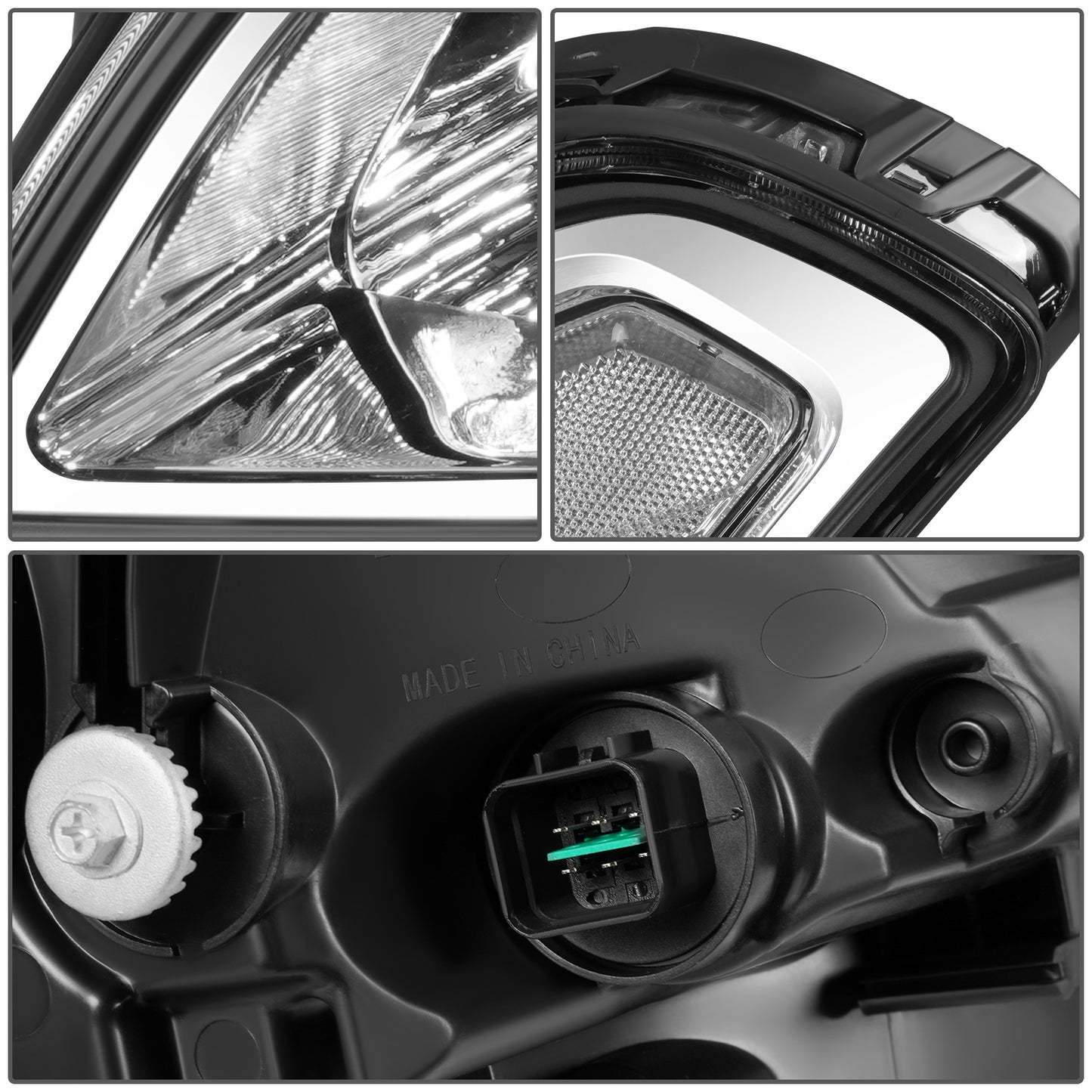 FAROS OE STYLE - 10-11 KIA SOUL - BLACK HOUSING - CLEAR REFLECTOR