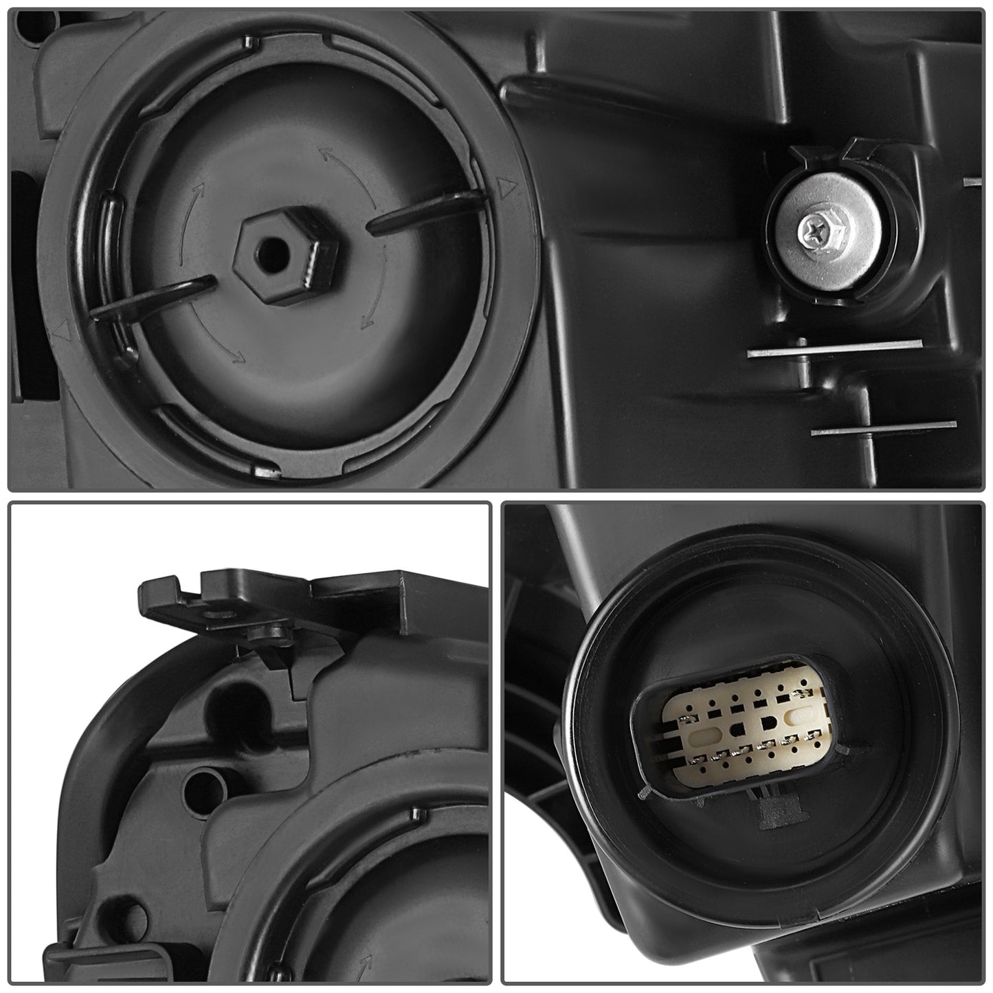 FAROS OE STYLE - 18-21 GMC TERRAIN - BLACK HOUSING - CLEAR REFLECTOR