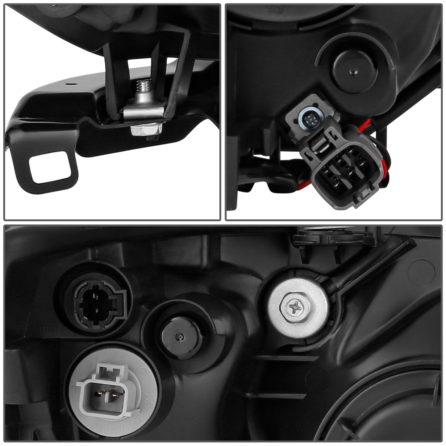 FAROS OE STYLE - 06-08 SUBARU FORESTER - BLACK HOUSING - CLEAR REFLECTOR