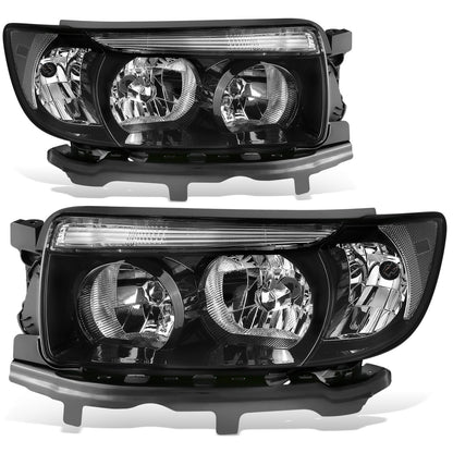 FAROS OE STYLE - 06-08 SUBARU FORESTER - BLACK HOUSING - CLEAR REFLECTOR