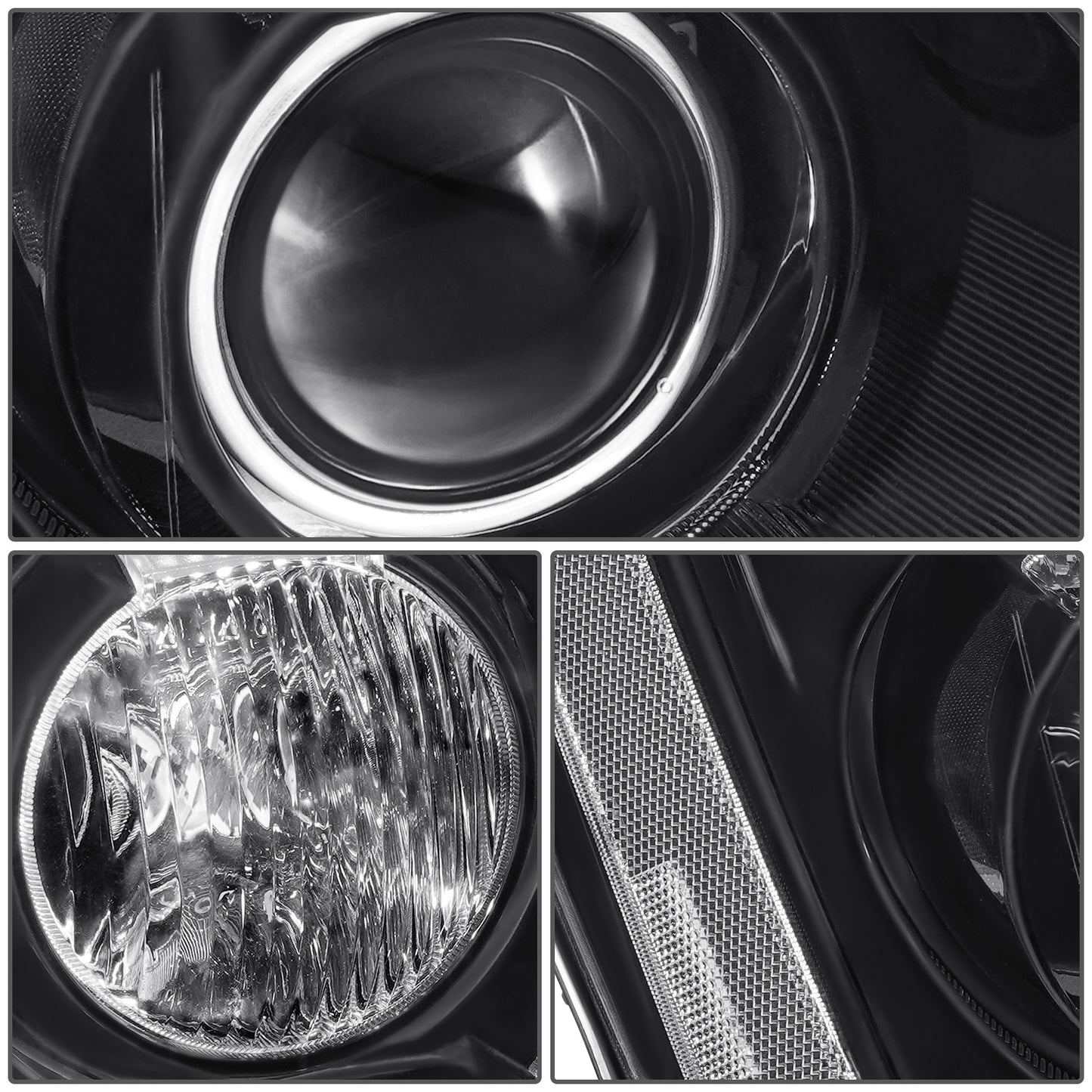 FAROS OE STYLE - 06-11 CADILLAC DTS - BLACK HOUSING - CLEAR REFLECTOR